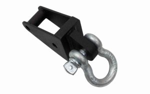 Jeep Wrangler Unlimited JKU Bumper D-Ring Mount - Rear - Fishbone Offroad - Frame Horn - Black - `07-`18